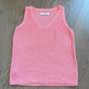 LOFT Pink Sweater Vest Size XS
